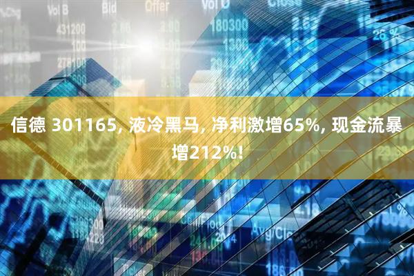 信德 301165, 液冷黑马, 净利激增65%, 现金流暴增212%!